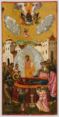 The Dormition of the Theotokos - Ikuinen Uni Taivaallisen Äidin Ja Hänen Pyhiensä!