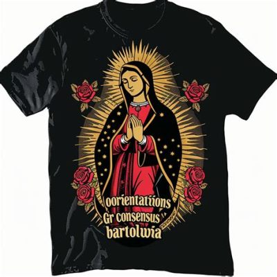  La Virgen de Guadalupe -  Vivid Gold Accents and Symbolic Floral Imagery