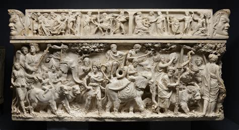 Sarcophagus with Dionysus and Ariadne! A Triumph of Hellenistic Sculptural Style