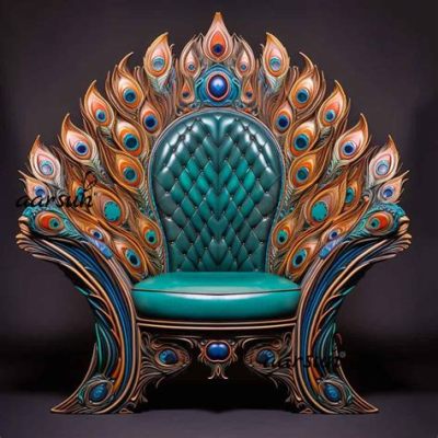  The Golden Peacock Throne: A Symphony of Intricate Woodcarving and Vibrant Colors